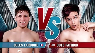 Barren Twink Fight with - 8 Boys Orgy: France fucks America